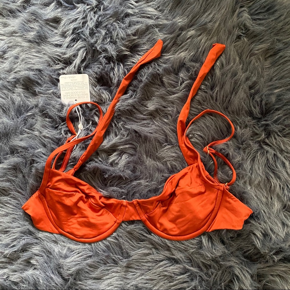 NWT Monday Swimwear Terracotta Maui Top